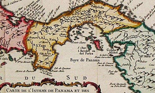 Carta Náutica Bellin. Paraíso fiscal en  Panamá