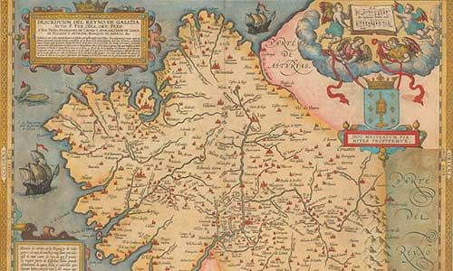 Descripcion del Reyno de Galizia. Ojea. Ortelius/Vrients